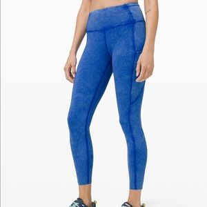 Lululemon Fast & Free High Rise Tight 25” Ice Dye